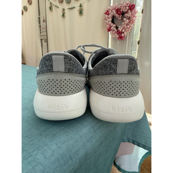 Kizik Gray Madrid Eco Size Women 9.5 Men 8 Sneakers Shoes Hands Free Slip On - Picture 4 of 13